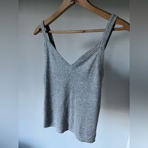 Ribbed V-Neck Tank